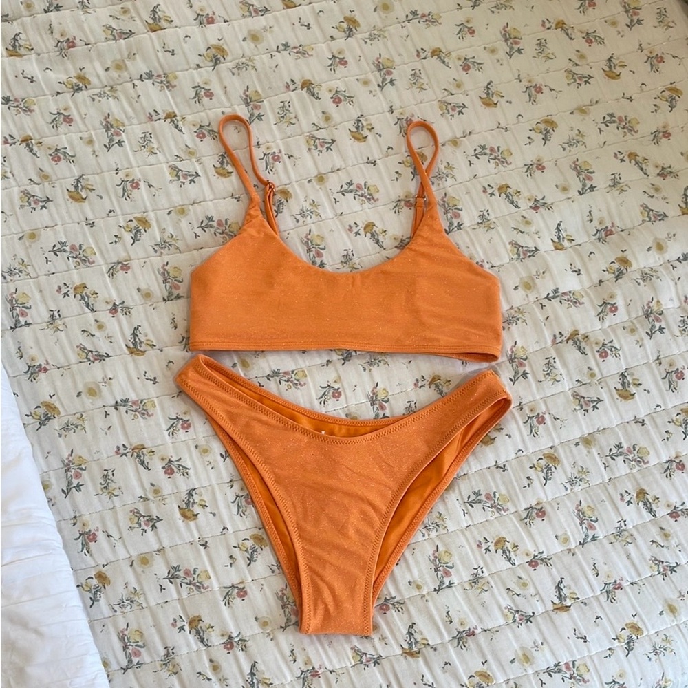Honey swim Orange shimmer Bikini Set SOLD